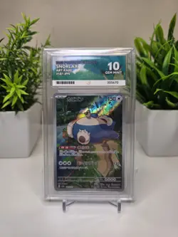 Snorlax 181/165 151 Pokemon TCG Card Art Rare Japanese sv2a AR Ace Graded 10 - Image 1