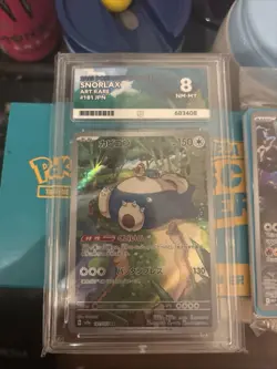 Pokemon TCG Snorlax Card 181/165 SV2a 151 Art Rare Japanese Ace 8 Near Mint - Image 1