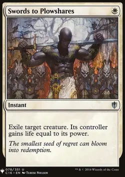 MTG Magic the Gathering Swords to Plowshares (253/1703) Mystery Booster LP - Image 1