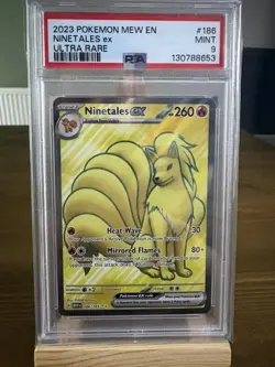 Pokemon Ninetales EX TCG Full Art Rare Card 186/165 Scarlet & Violet 151 Psa 9 - Image 1