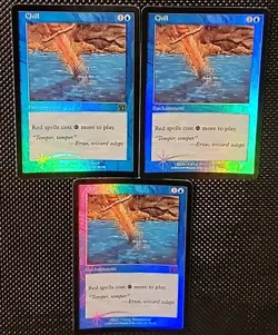 X3 Magic The Gathering Chill Foil Arena Promo 6th Edition (NM) - Image 1