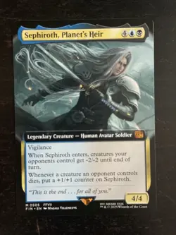 MTG Final Fantasy English Sephiroth, Planet's Heir Extended Art 0505 Non-Foil - Image 1