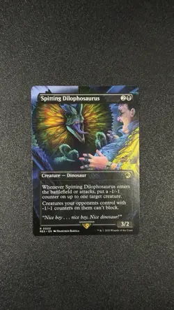 Spitting Dilophosaurus (Borderless) Universes Beyond: Jurassic Pikachu World... - Image 1