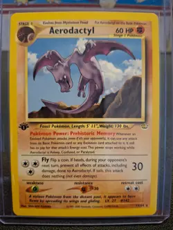 Pokemon TCG Aerodactyl 1st Edition Neo Revelation Rare - Image 2