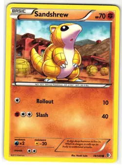 SANDSHREW 78/149 BOUNDARIES CROSSED ENGLISH POKEMON TCG - Image 1