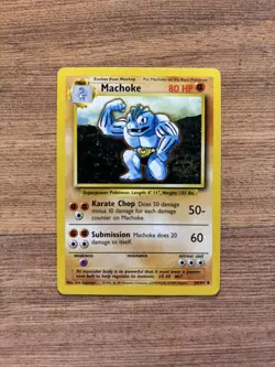 Pokemon TCG - Base Set - Machoke - 34/102 - Uncommon - Regular LP - Image 1