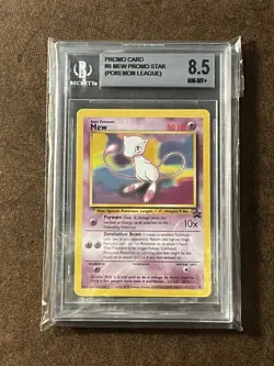 Mew Movie Promo BGS Near Mint+ 8.5 (No. 8) 1999 Pokemon League - Image 1