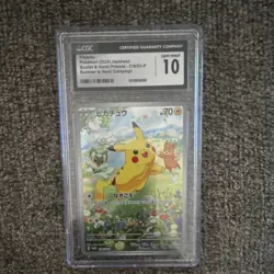 Pokemon Pikachu 218/SV-P Scarlet & Violet Promos Holo Japanese 2024 CGC 10 Promo - Image 1