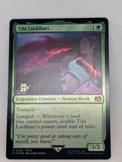 Tifa Lockhart FOIL MTG Magic Gathering FFVII Final Fantasy 7 Prerelease Promo NM - Image 3