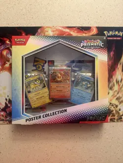 Pokemon TCG SV8.5 Prismatic Evolutions Poster Collection Box Factory Sealed New! - Image 1