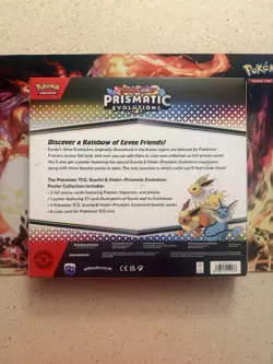 Pokemon TCG SV8.5 Prismatic Evolutions Poster Collection Box Factory Sealed New! - Image 2