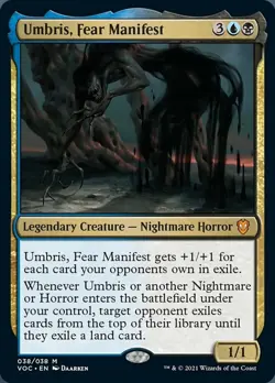 1x Umbris, Fear Manifest NM-Mint, English Commander: Innistrad: Crimson Vow MTG - Image 1
