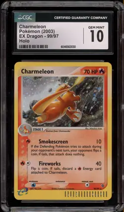 Pokemon Charmeleon EX Dragon Holo Rare #99 CGC 10 Gem Mint - Image 1