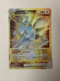 Pokemon Arceus VSTAR - 184/172 Gold Secret Rare - SWSH Brilliant Stars Full Art - Image 1