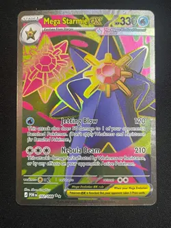 Pokemon Mega Starmie ex Ultra Rare ME03: Perfect Order 102/088 NM - Image 1