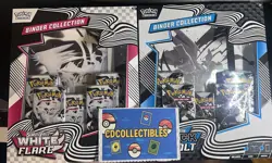 Pokemon Black Bolt and White Flare Binder Collection Bundle Set of 2 New In box - Image 1