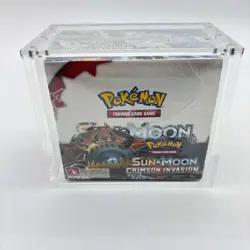 Pokemon TCG Sun & Moon Crimson Invasion Booster Box SEALED w/Acrylic Case - Image 3