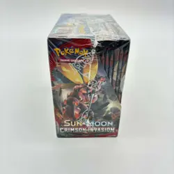Pokemon TCG Sun & Moon Crimson Invasion Booster Box SEALED w/Acrylic Case - Image 4