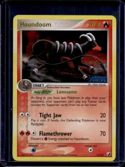 2005 Pokemon EX Unseen Forces Houndoom Reverse Holo #7/115 - Image 1