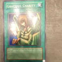 Konami Yu-Gi-Oh! Graceful Charity SDP-040 Super Rare Holo Spell Pegasus English - Image 1