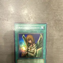 Konami Yu-Gi-Oh! Graceful Charity SDP-040 Super Rare Holo Spell Pegasus English - Image 2