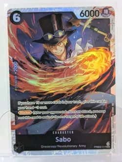 Sabo PRB02-014 SR Premium Booster Best Vol 2 Super Rare NM One Piece TCG - Image 1