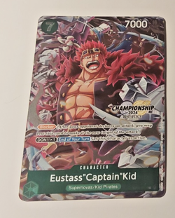 One Piece Card Game Carte Championship Holo Kid ST02-013 Alt English Mint - Image 1