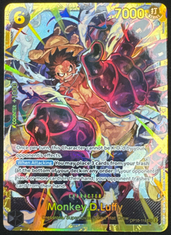MONKEY D. LUFFY OP10-118 NM SEC ROYAL BLOOD ONE PIECE 2025 - Image 1