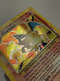 Pokemon TCG Charizard Base Set 2 4/130 Holo Rare DMG PSA 1 Candidate - Image 4