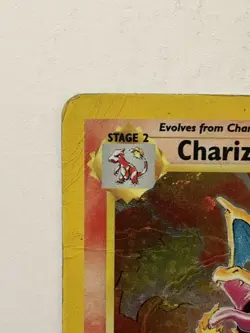 Pokemon TCG Charizard Base Set 2 4/130 Holo Rare DMG PSA 1 Candidate - Image 5