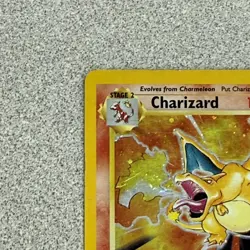 Pokemon Charizard Base Set 2 Holo /w Swirl 004/130 Vintage - DMG (Damaged) - Image 4