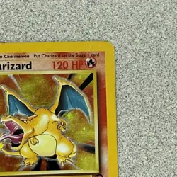 Pokemon Charizard Base Set 2 Holo /w Swirl 004/130 Vintage - DMG (Damaged) - Image 5
