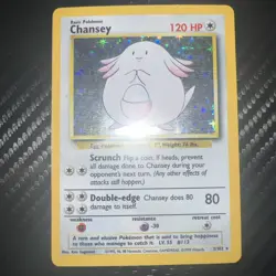 Pokemon TCG Base Set Chansey Card 3/102 Holo - Image 2