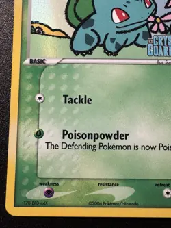 Bulbasaur 45/100 EX Crystal Guardians Pokemon Card Reverse Holo Foil Rare MP - Image 5