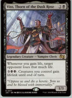 Vito, Thorn of the Dusk Rose (Anime) R Foundations Jumpstart 71 NM - Image 1