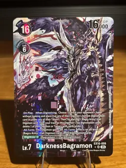 Digimon Card Game DarknessBagramon EX10-059 SR Alt Art Foil NM - Image 2