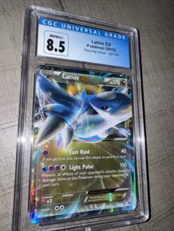 CGC 8.5 Latios EX 2015 Roaring Skies 58/108 Holo Pokemon Card - Image 1