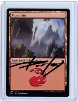 Mountain Battle for Zendikar Signed Artist Proof MTG - Image 1