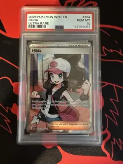 Pokemon TCG Trainer Hilda Ultra Rare Card #164/086 White Flare - Image 1