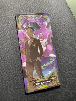 Pokemon Eif Origins 4.0 Giovanni and Nidoking The Emporer Tarot Card Box hit - Image 1