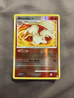 Ninetales 32/123 Pokemon Mysterious Treasure Reverse Holo LP tcg vintage sp card - Image 1