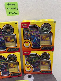 - LOT OF 4 - Pokemon TCG Day 2026 Collection Box Pikachu Promo Card - NEW SEALED - Image 3