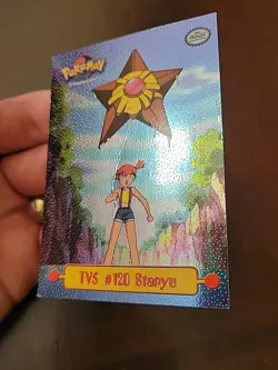 DMG Topps Pokemon TV5 #120 Staryu HOLO FOIL Black LABEL Series 1 Puzzle Card - Image 2