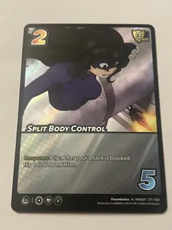 My Hero Academia UniVersus Split Body Control Foil Card 177/180 - Image 1