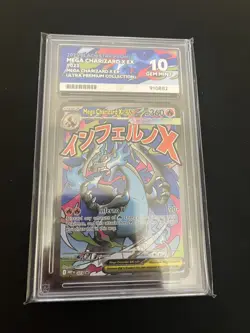 Mega Charizard X ex 023 ACE 10 GEM MINT Pokemon Cards Full Art Promo Rare - Image 1