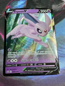 Espeon V SWSH201 SWSH: Sword & Shield Promo Pokemon Card - Image 1