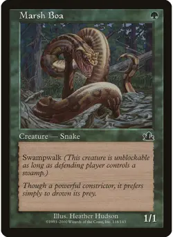Marsh Boa 118 MTG NM - Prophecy - Image 1