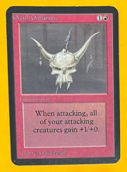 MTG ORCISH ORIFLAMME Alpha (Misprint) (OldManMTG 008-395) - Image 1