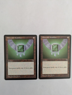 2 Emerald Medallion Tempest MTG NM Free shipping with tracking - Image 1