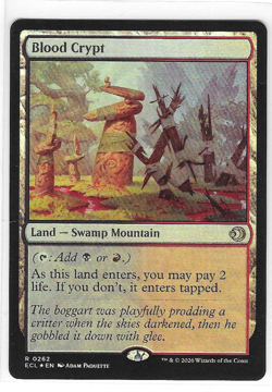 Blood Crypt Foil Rare # 0262 Lorwyn Eclipsed MTG - Image 1